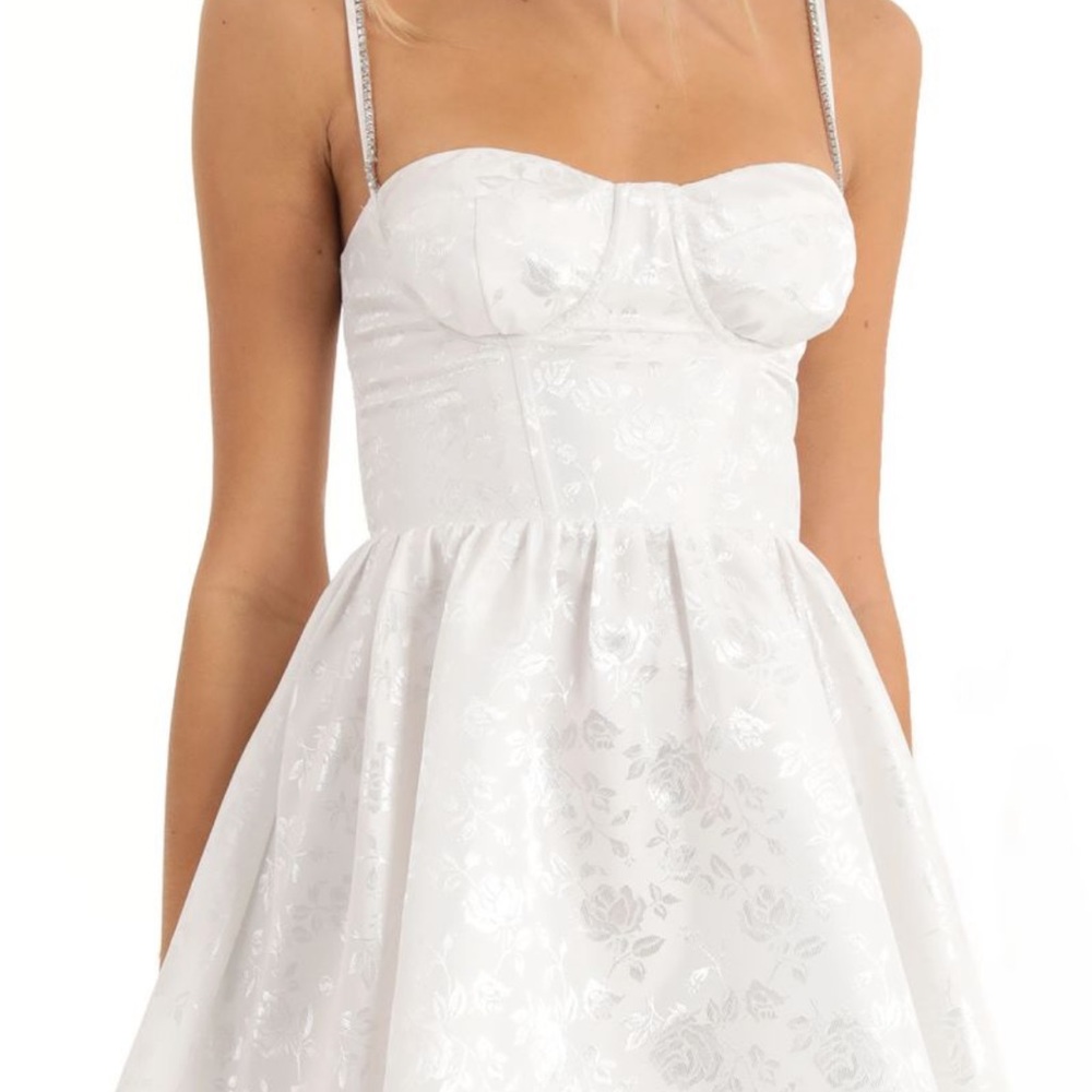 New Lucy In the Sky white mini dress